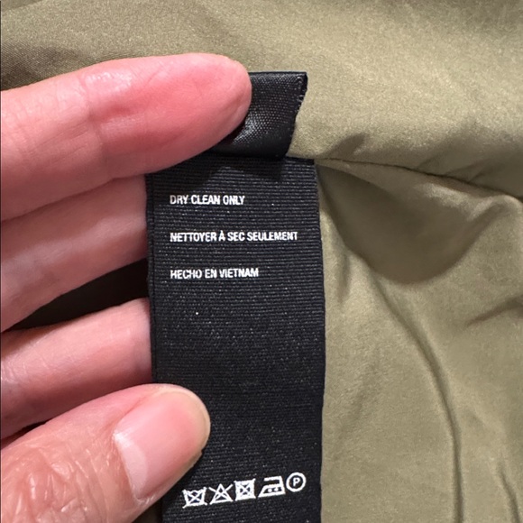 Free People Ella Puffer Puffa Jacket Olive Green Quilted Slouchy Lightweight-M - Picture 14 of 16